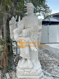 tuong thanh giuse dat chua bang da trang dep